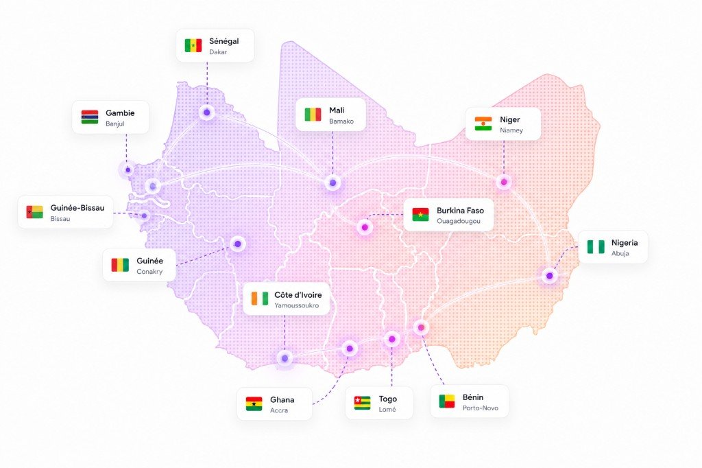 Carte de l'écosystème tech africain — Afrique de l'Ouest